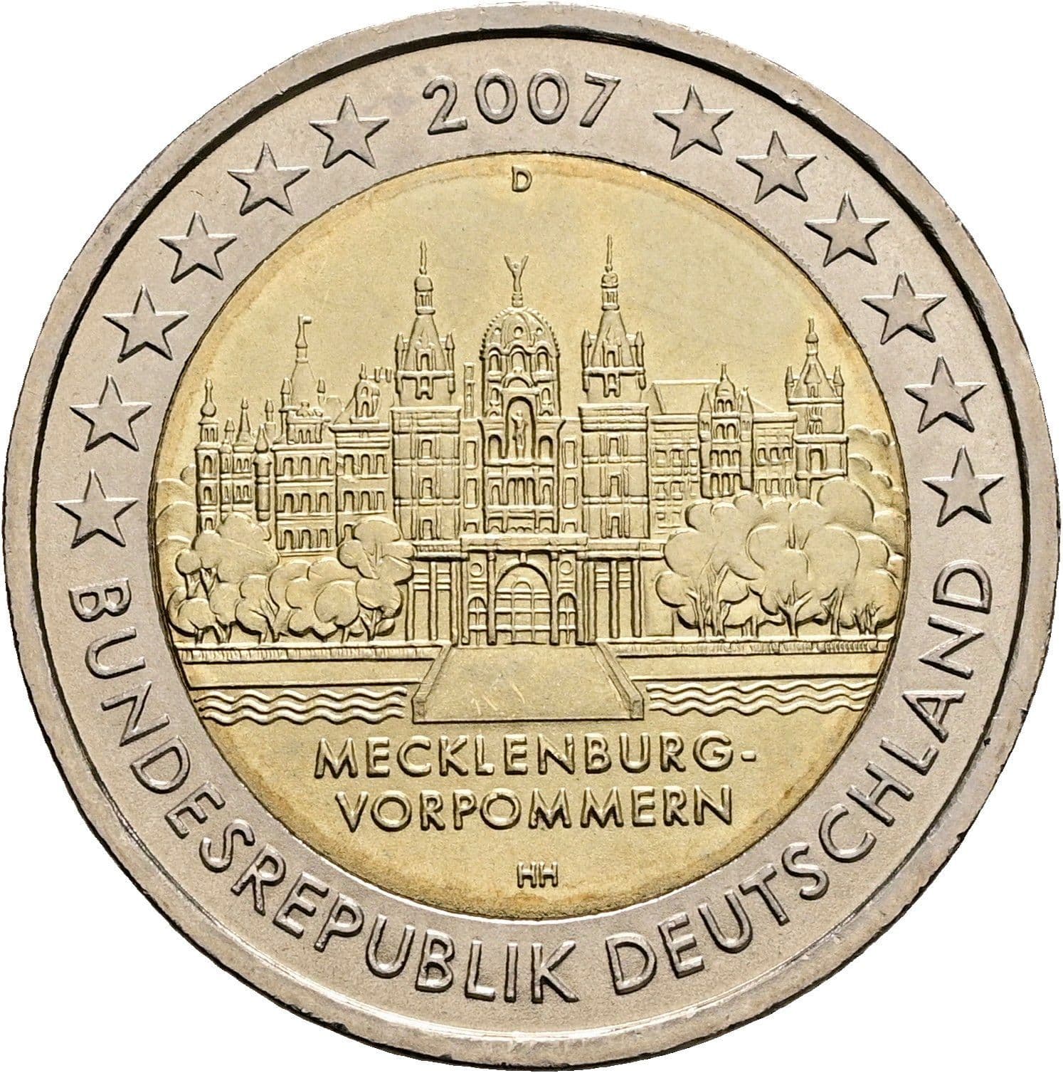 2 Euro 2007 D – Rückseite