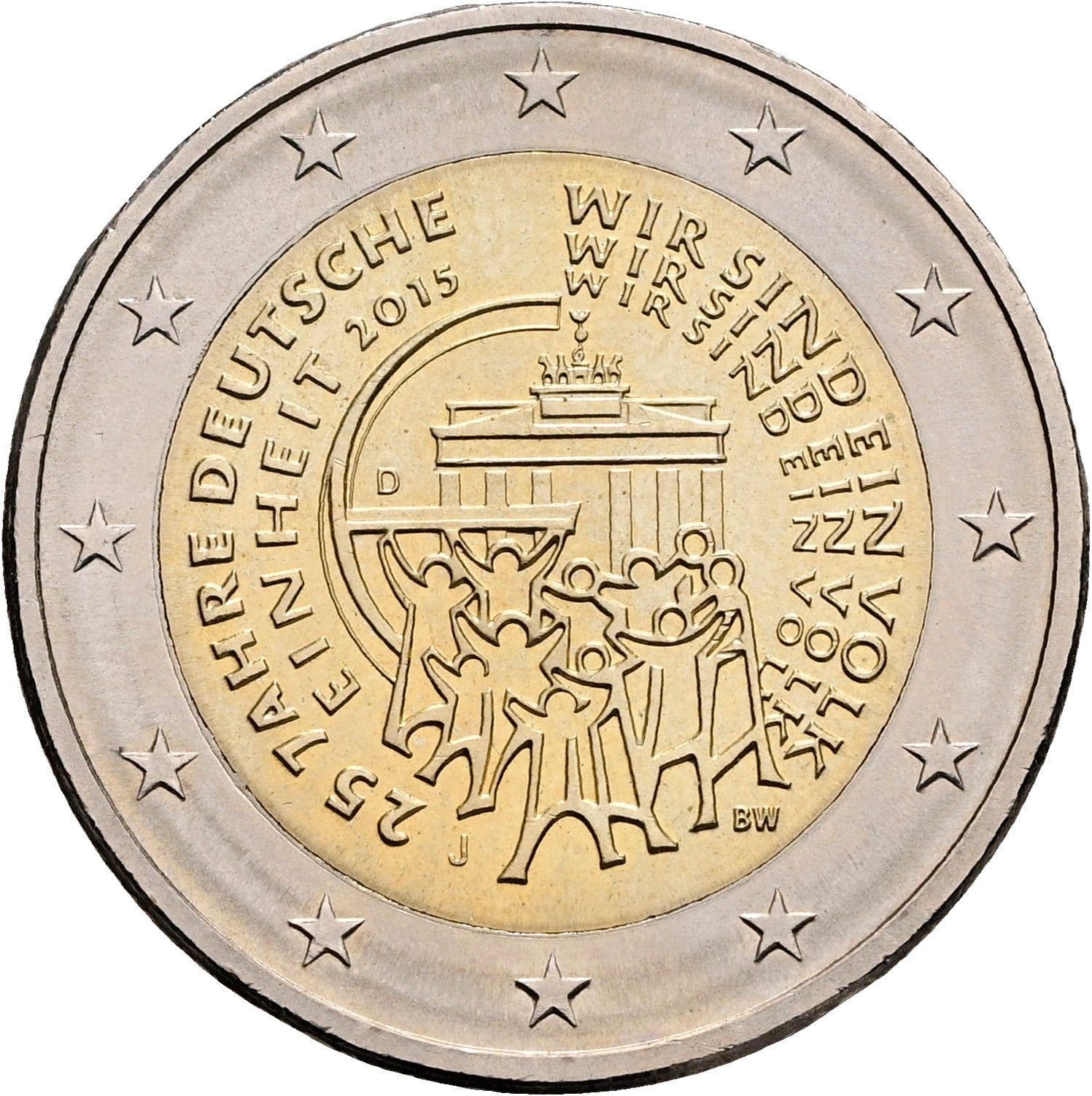 2 Euro 2015 J – Rückseite