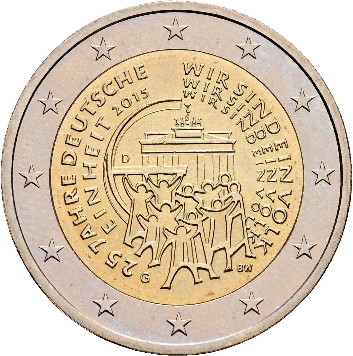 2 Euro 2015 G – Rückseite