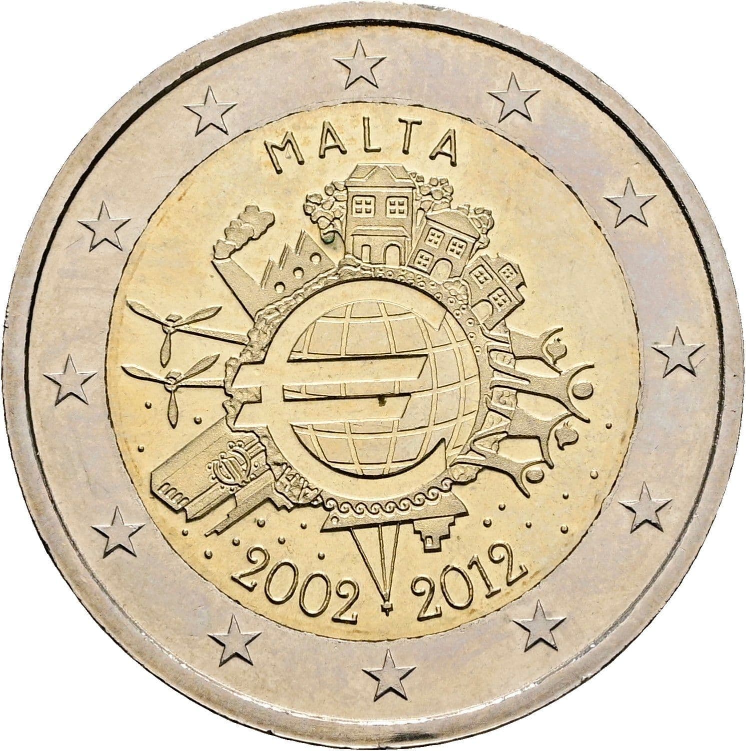 2 Euro 2012 – Rückseite