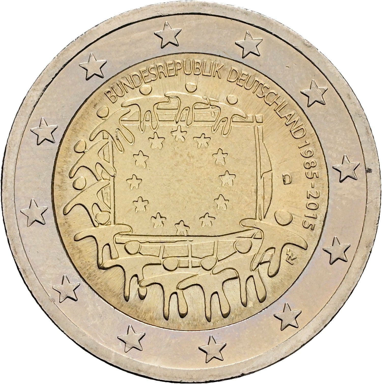 2 Euro 2015 D – Rückseite