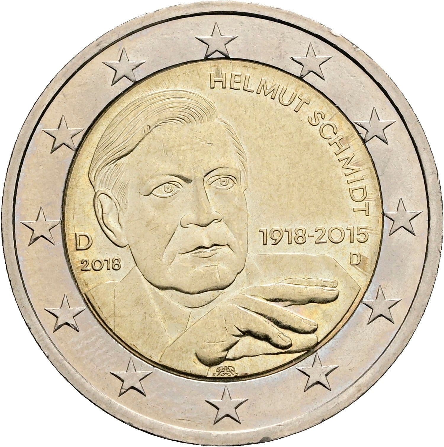 2 Euro 2018 D – Rückseite