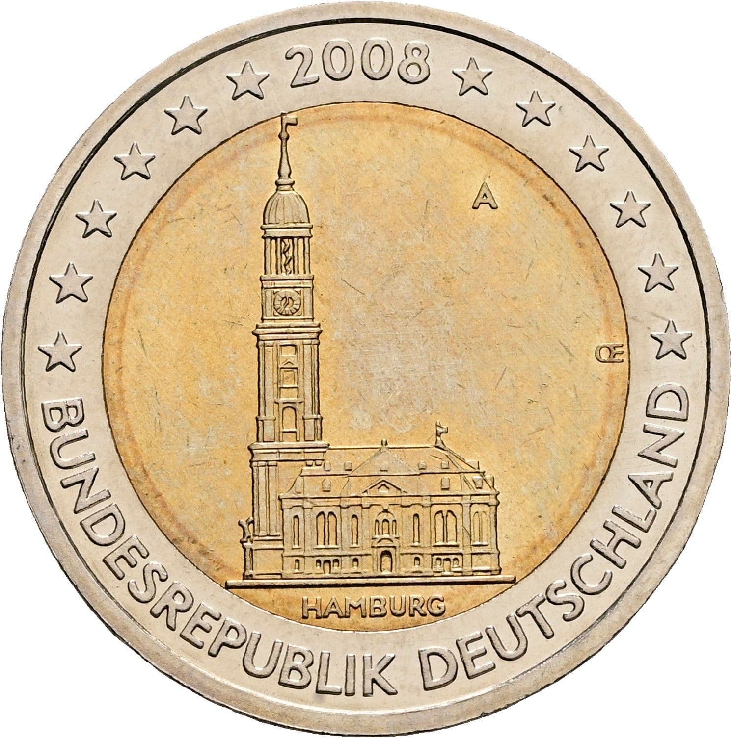 2 Euro 2008 A – Rückseite