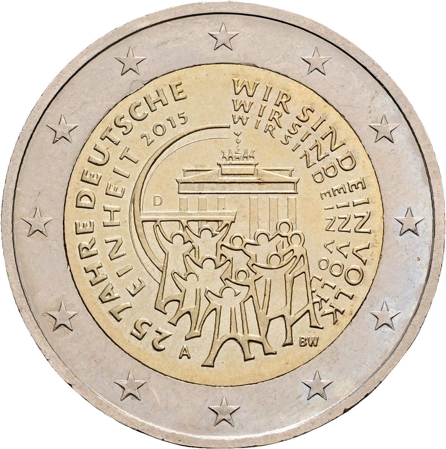 2 Euro 2015 A – Rückseite