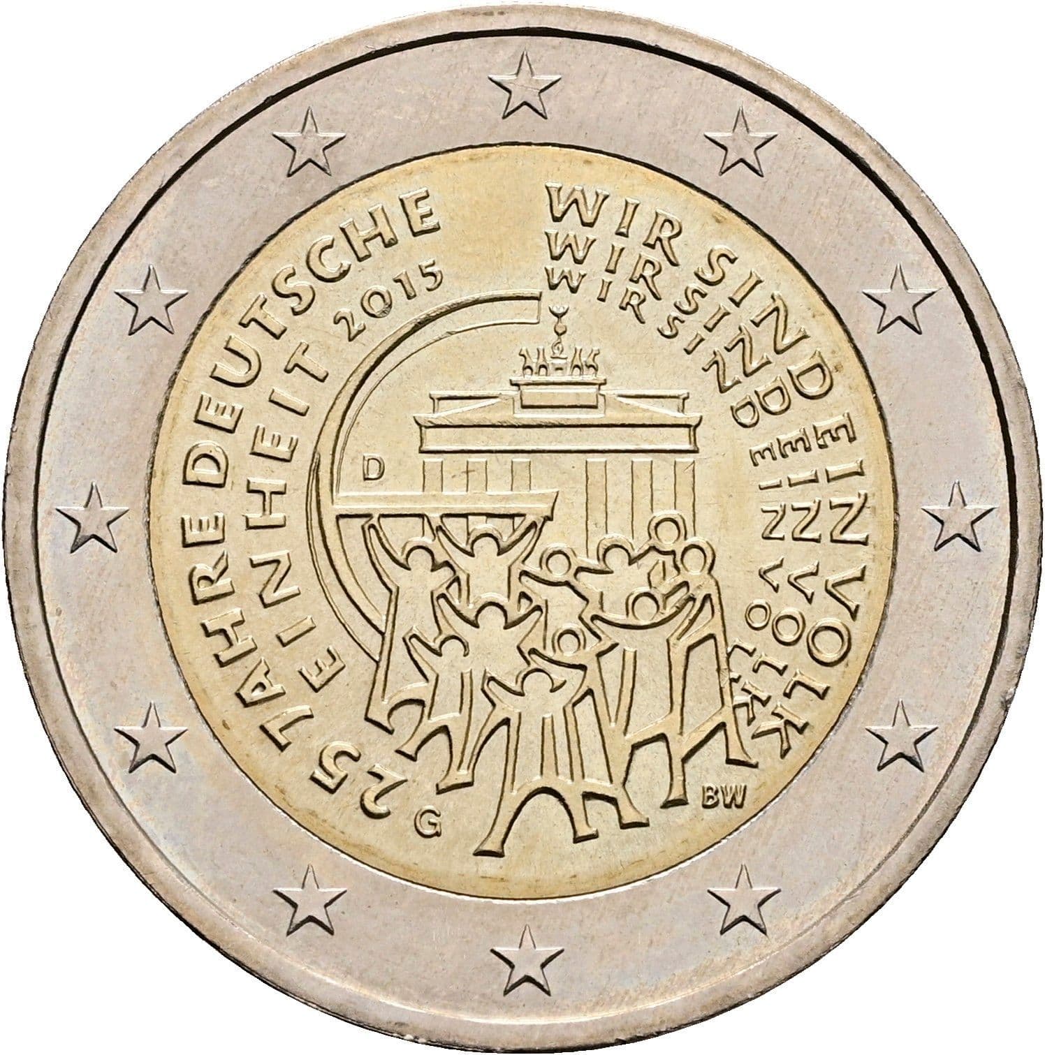 2 Euro 2015 G – Rückseite