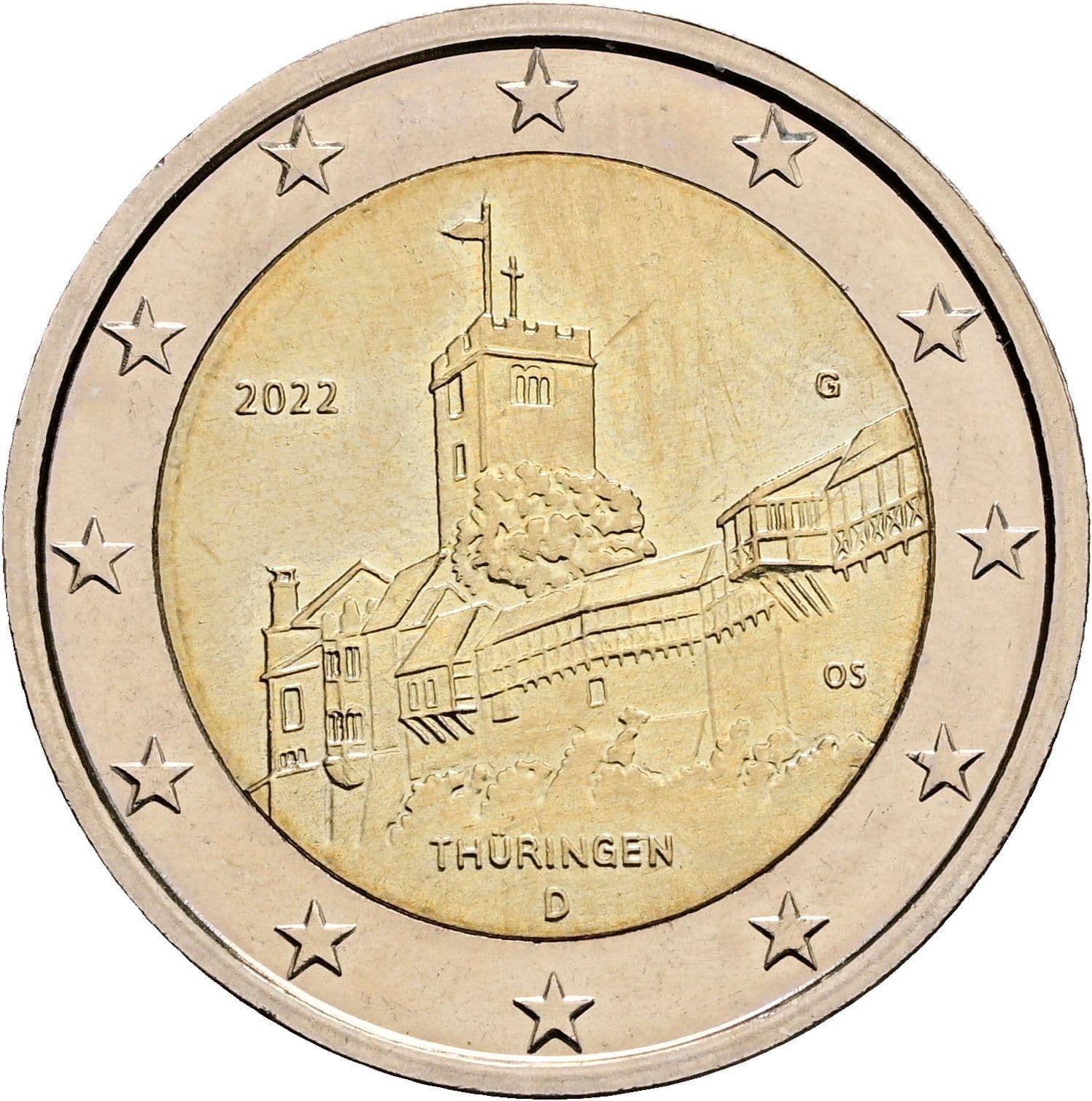 2 Euro 2022 G – Rückseite