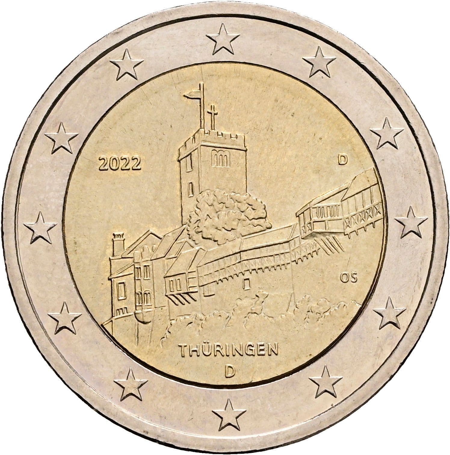 2 Euro 2022 D – Rückseite