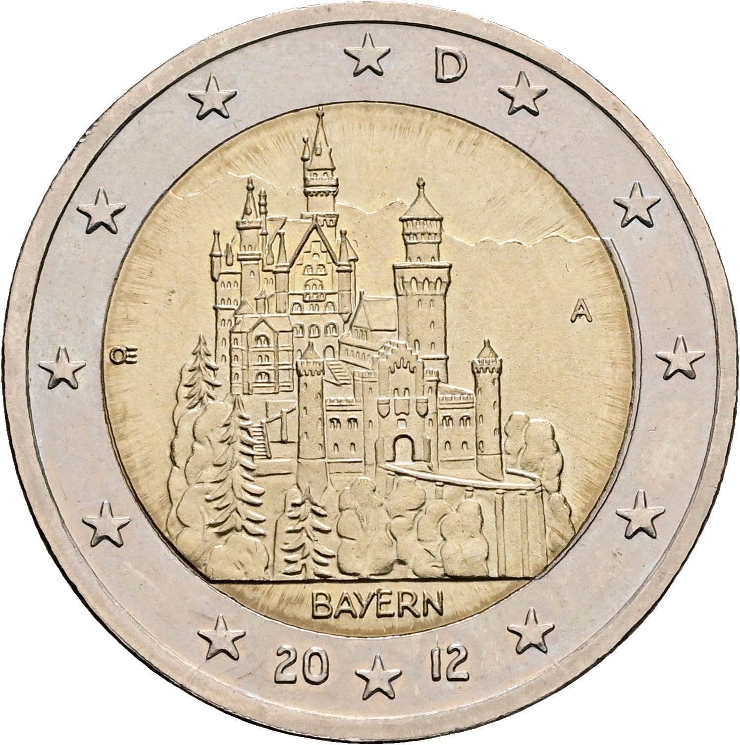 2 Euro 2012 A – Rückseite