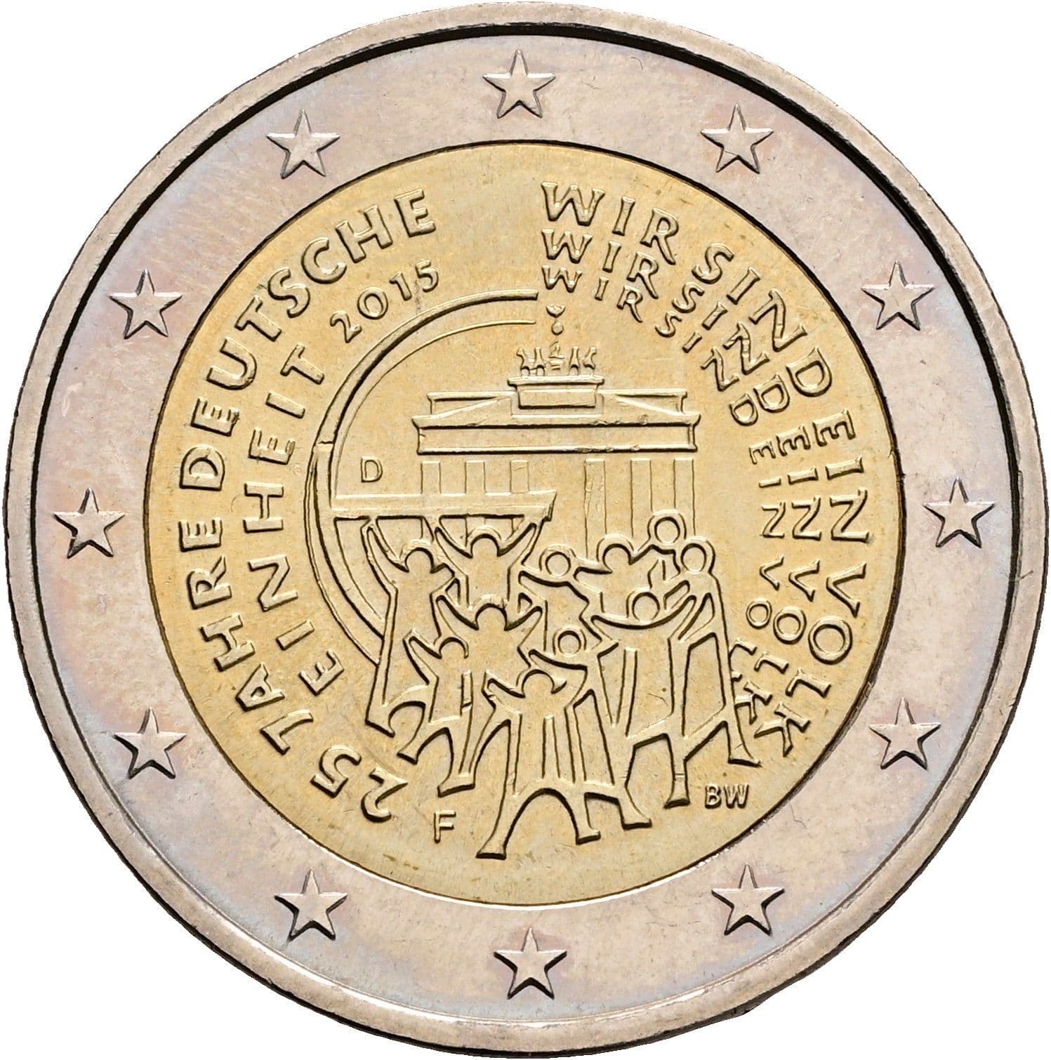 2 Euro 2015 F – Rückseite