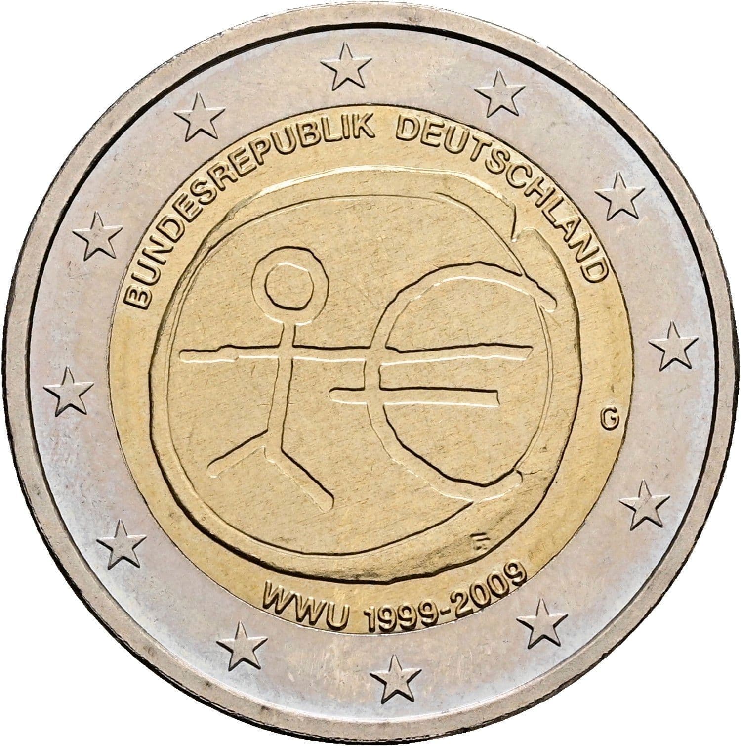 2 Euro 2009 G – Rückseite