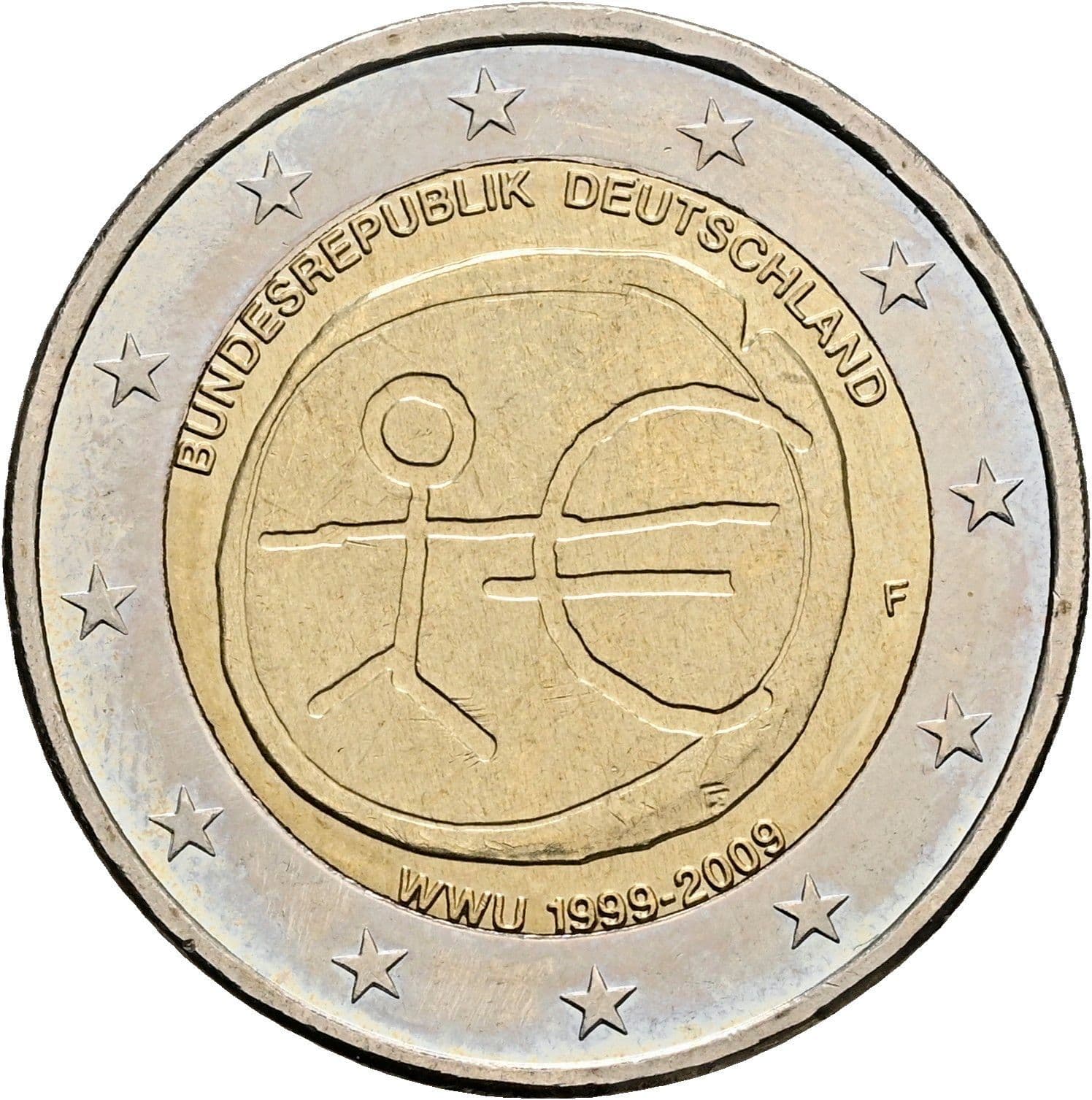 2 Euro 2009 F – Rückseite