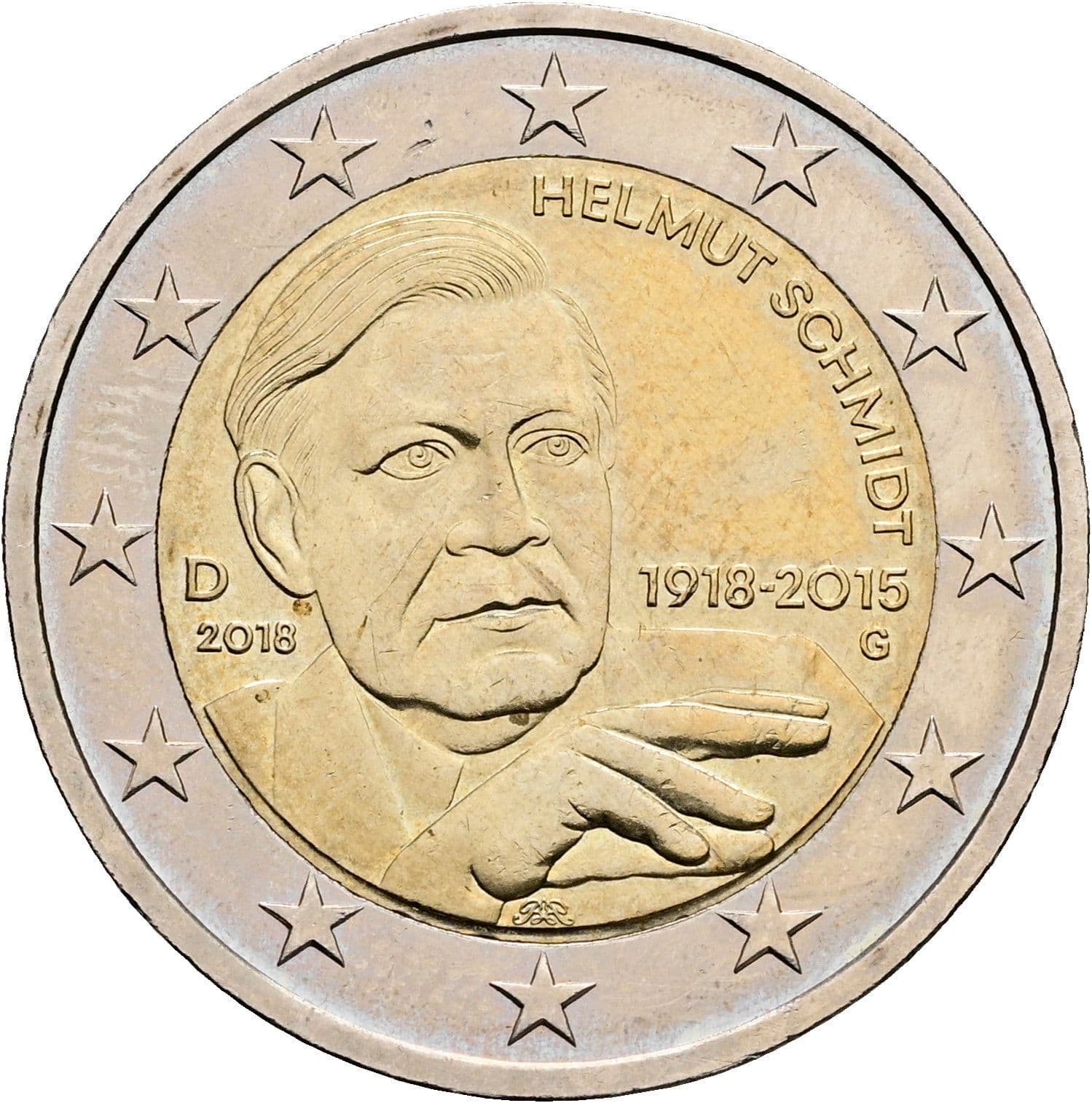 2 Euro 2018 G – Rückseite