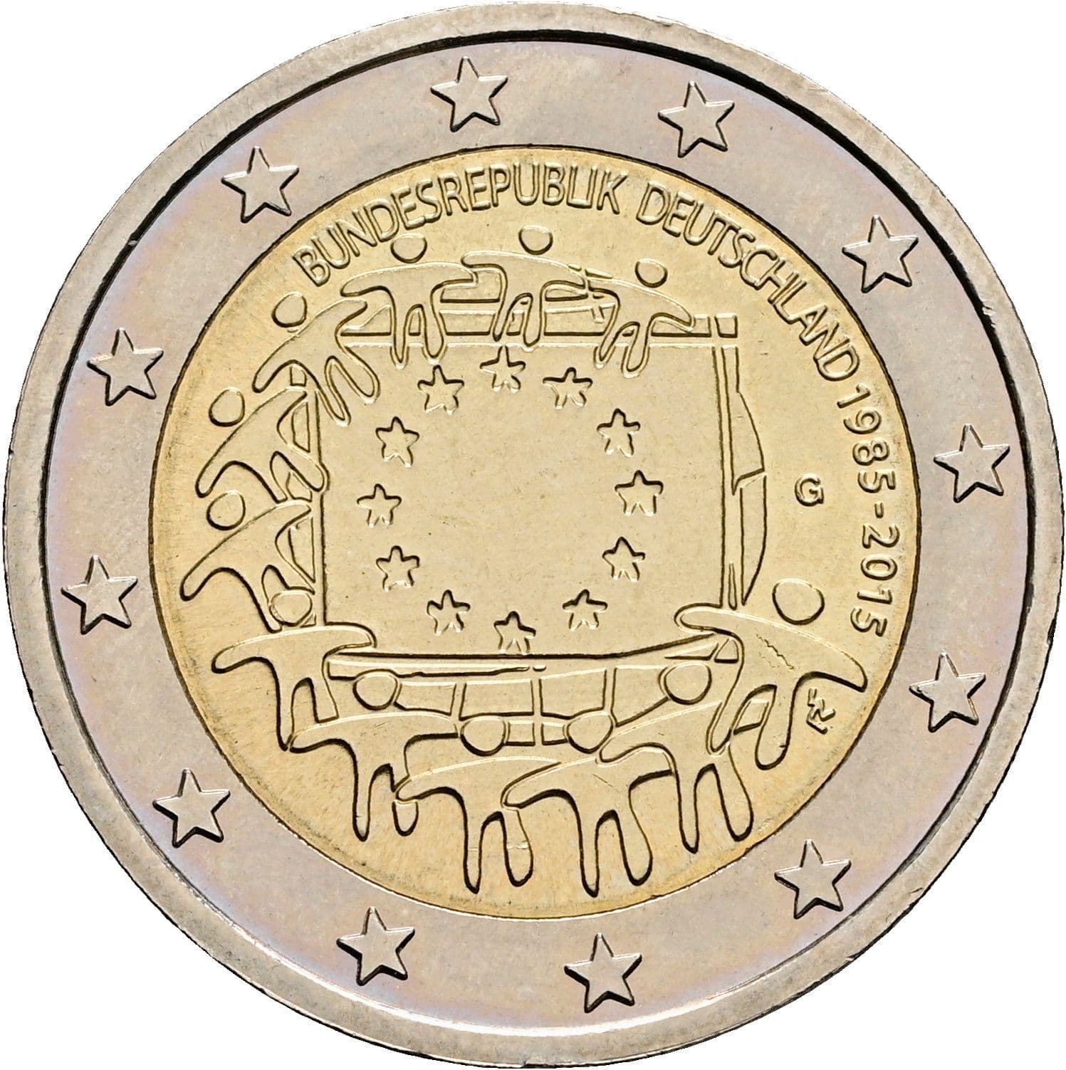 2 Euro 2015 G – Rückseite