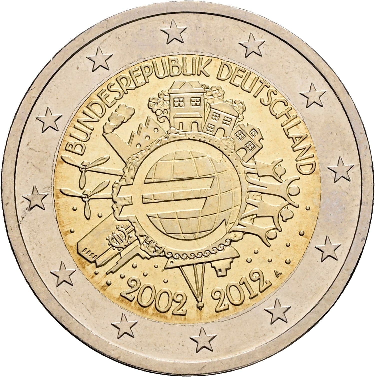 2 Euro 2012 – Rückseite