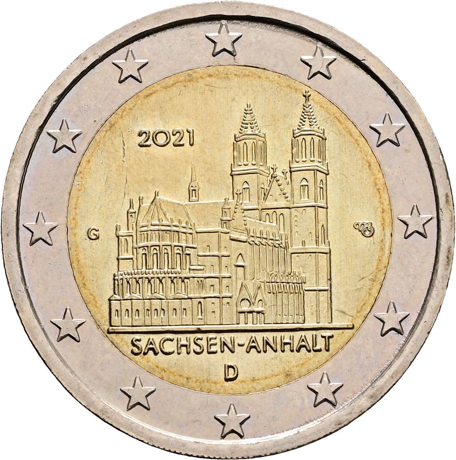 2 Euro 2021 G – Rückseite