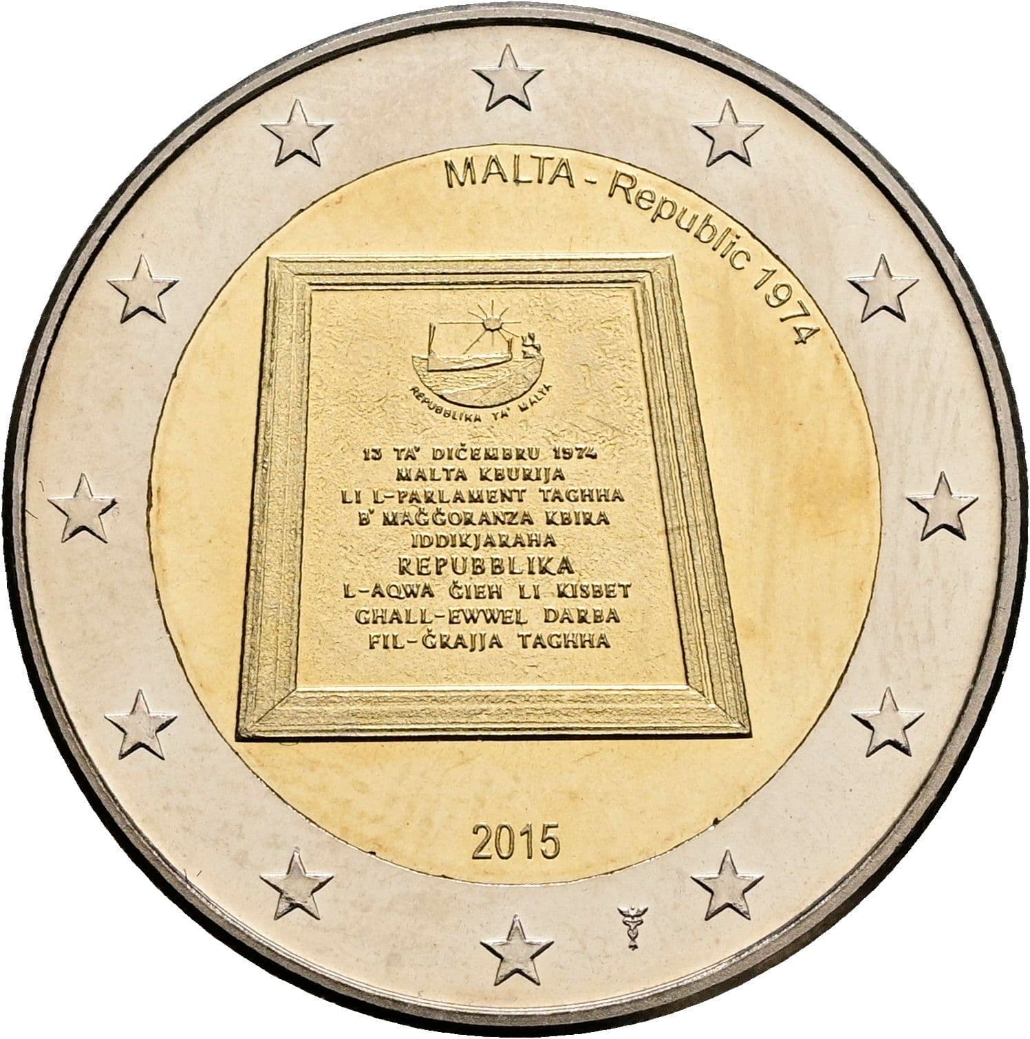 2 Euro 2015 – Rückseite