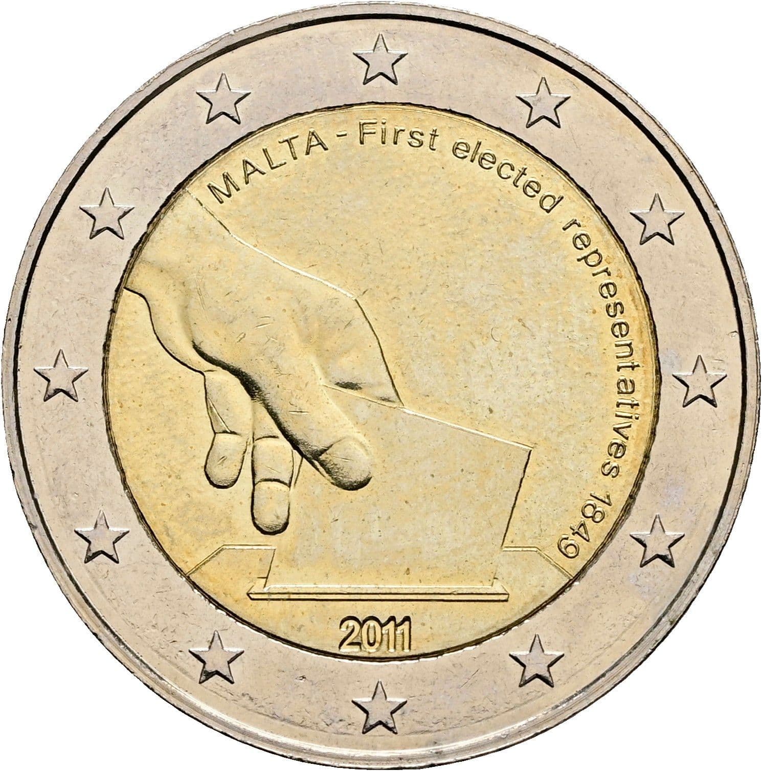 2 Euro 2011 – Rückseite