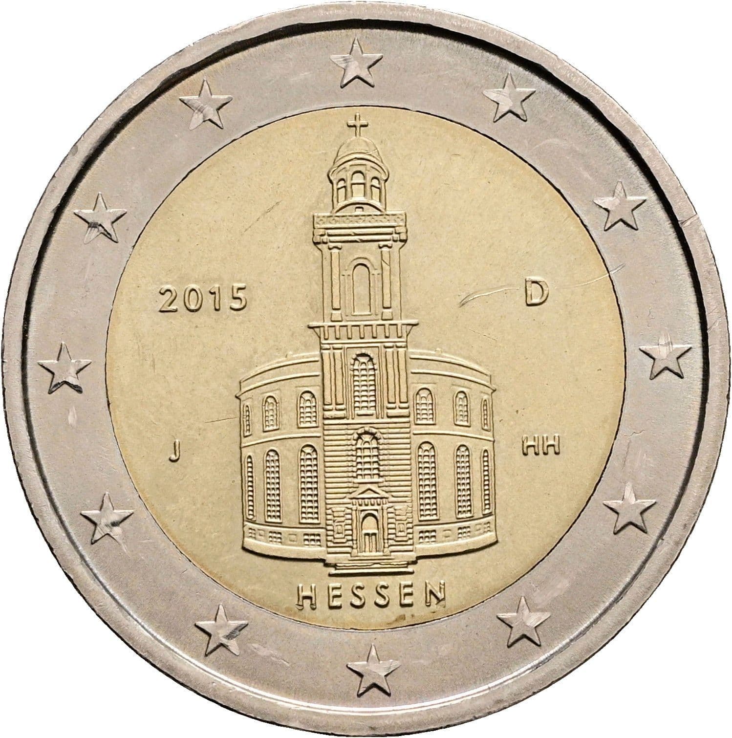 2 Euro 2015 J – Rückseite