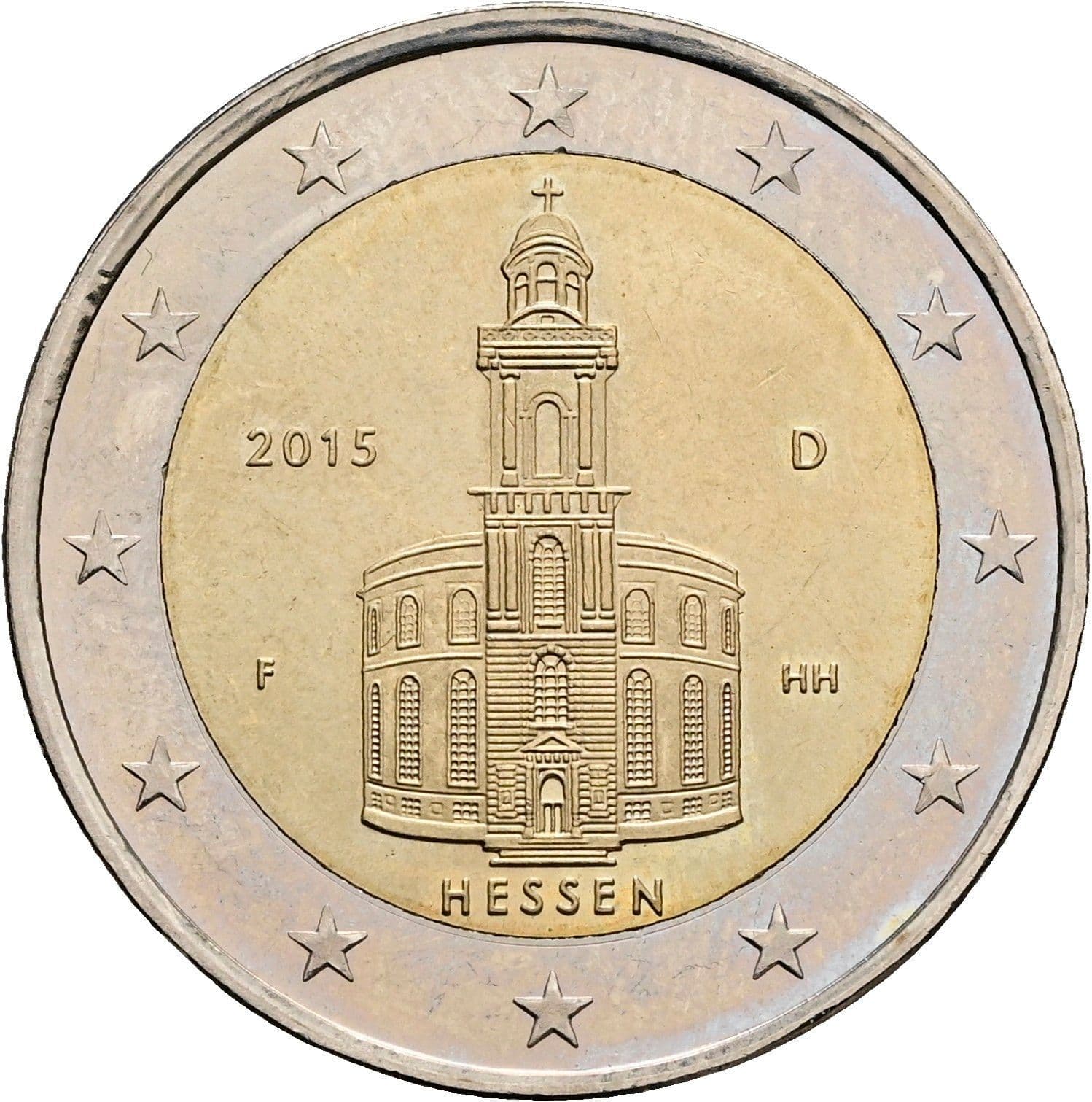 2 Euro 2015 F – Rückseite