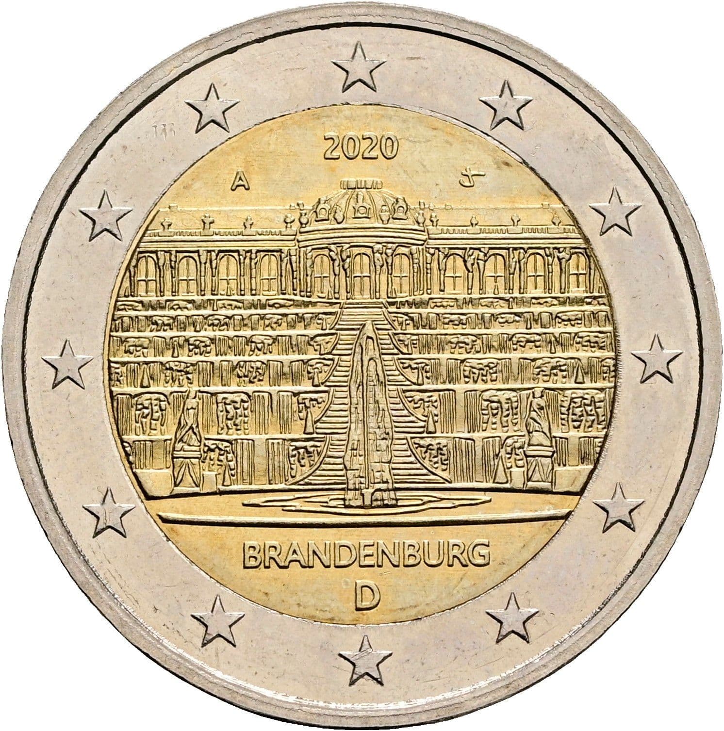 2 Euro 2020 A – Rückseite