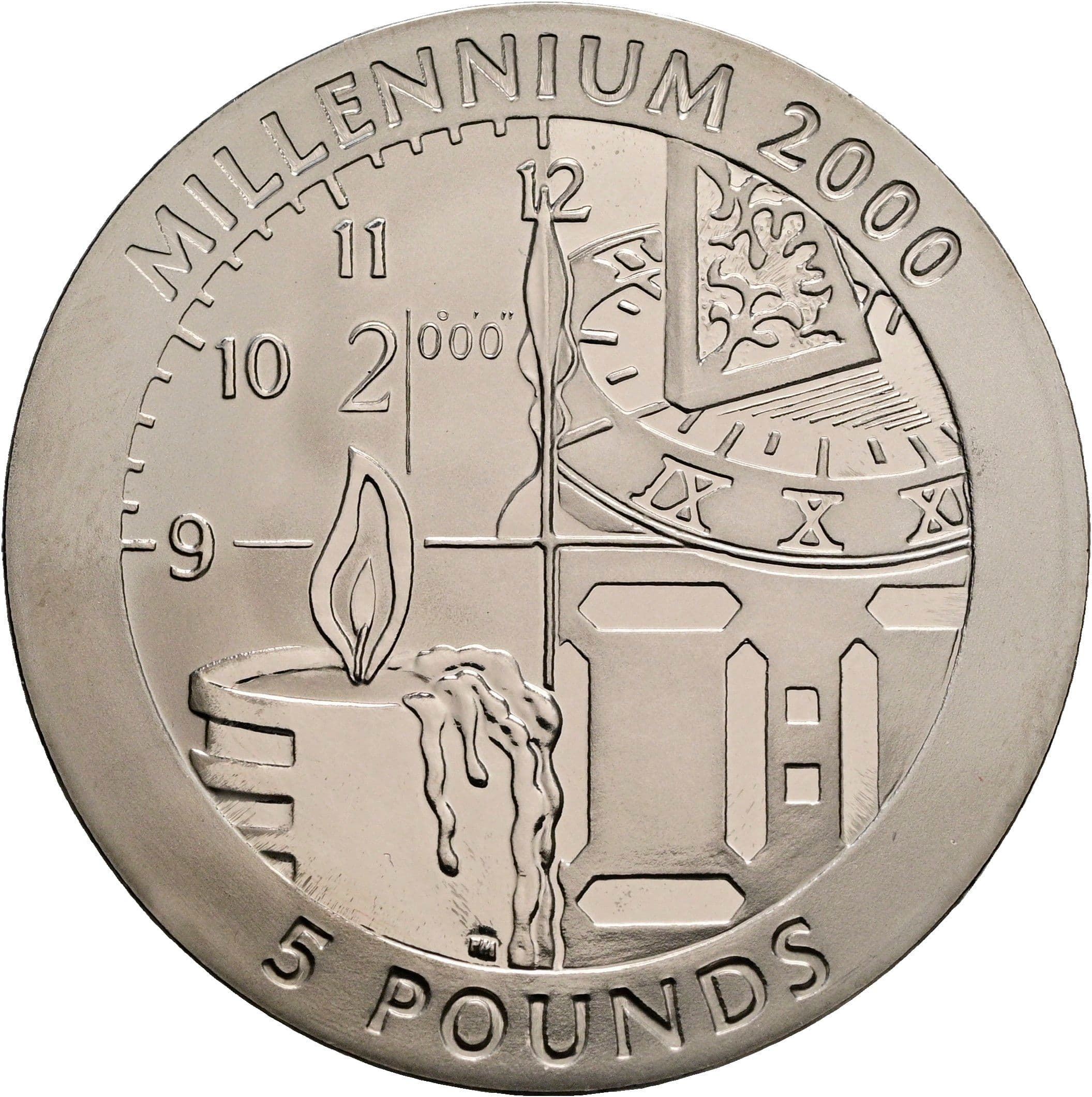 5 Pounds Elisabeth II. 1952-2022 1999 – Rückseite
