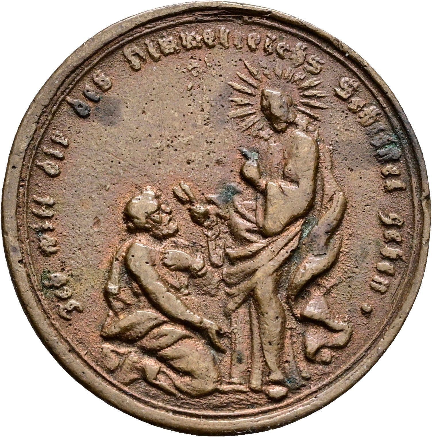 Religiöse AE Medaille