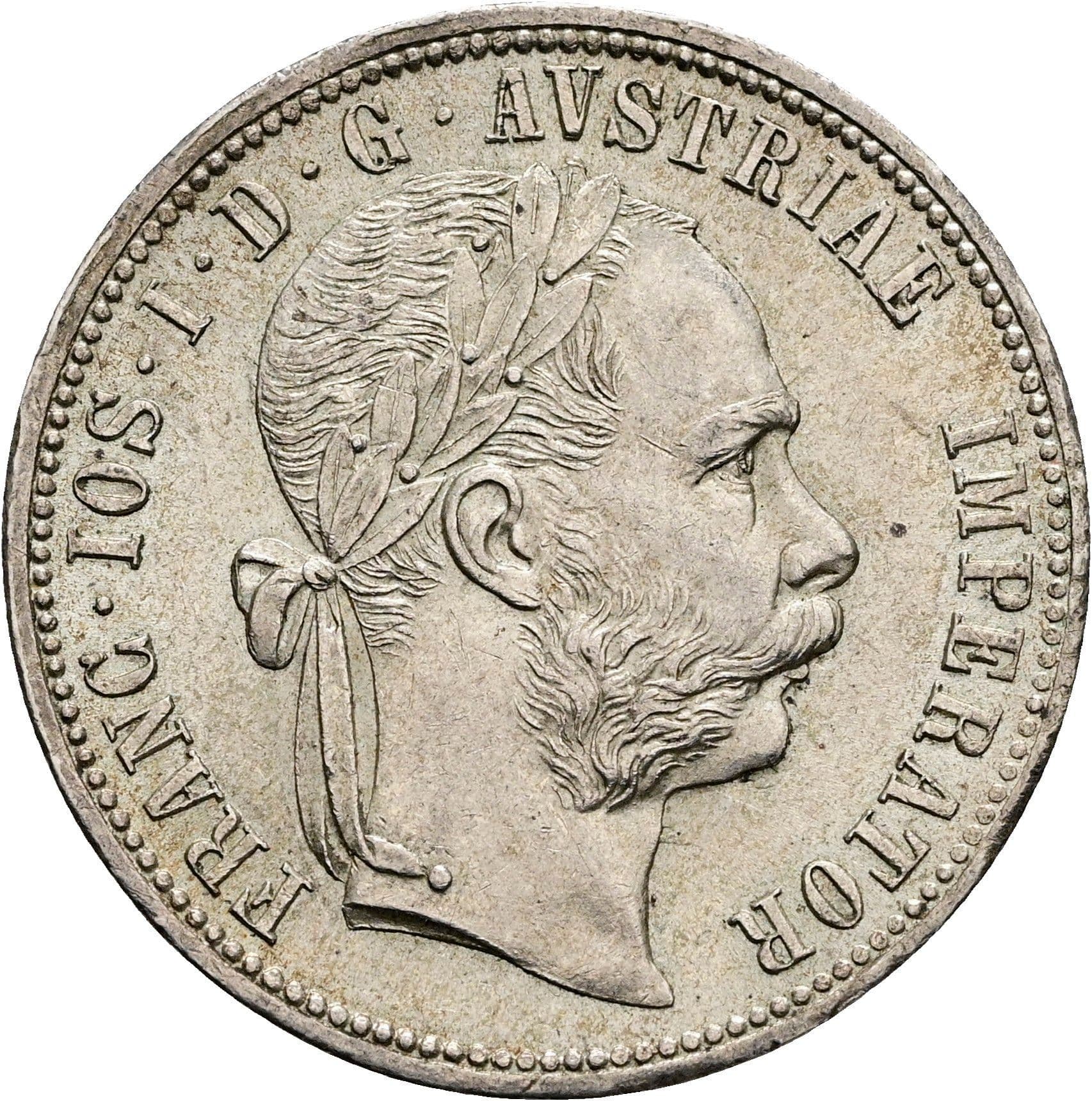 1 Gulden Franz Joseph I. 1848-1916 1877 – Vorderseite