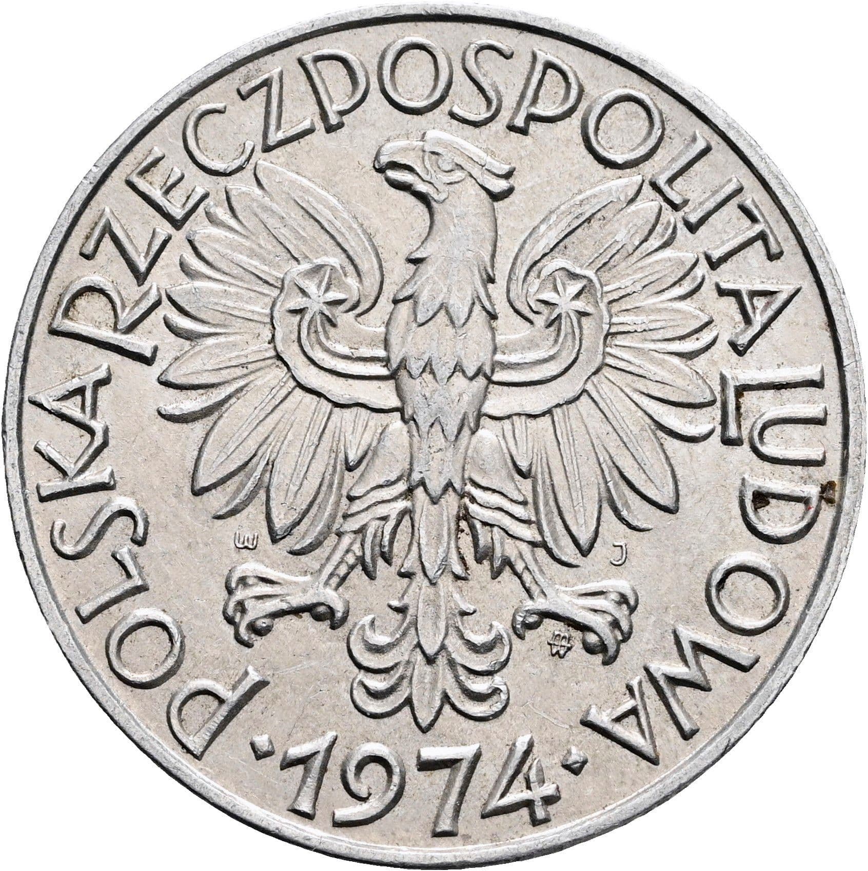 5 Zlotych 1974 – Rückseite