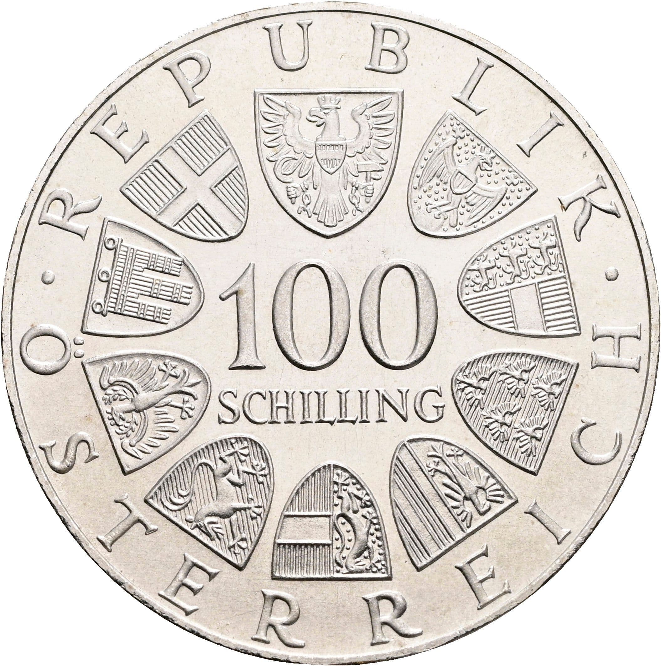 100 Schilling 1974 – Vorderseite