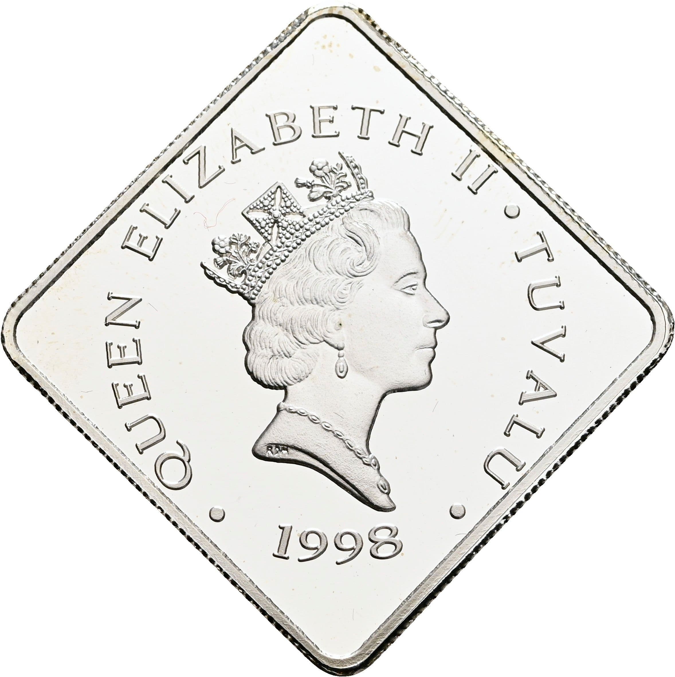 5 Dollars Elisabeth II. 1952-2022 1998 – Vorderseite