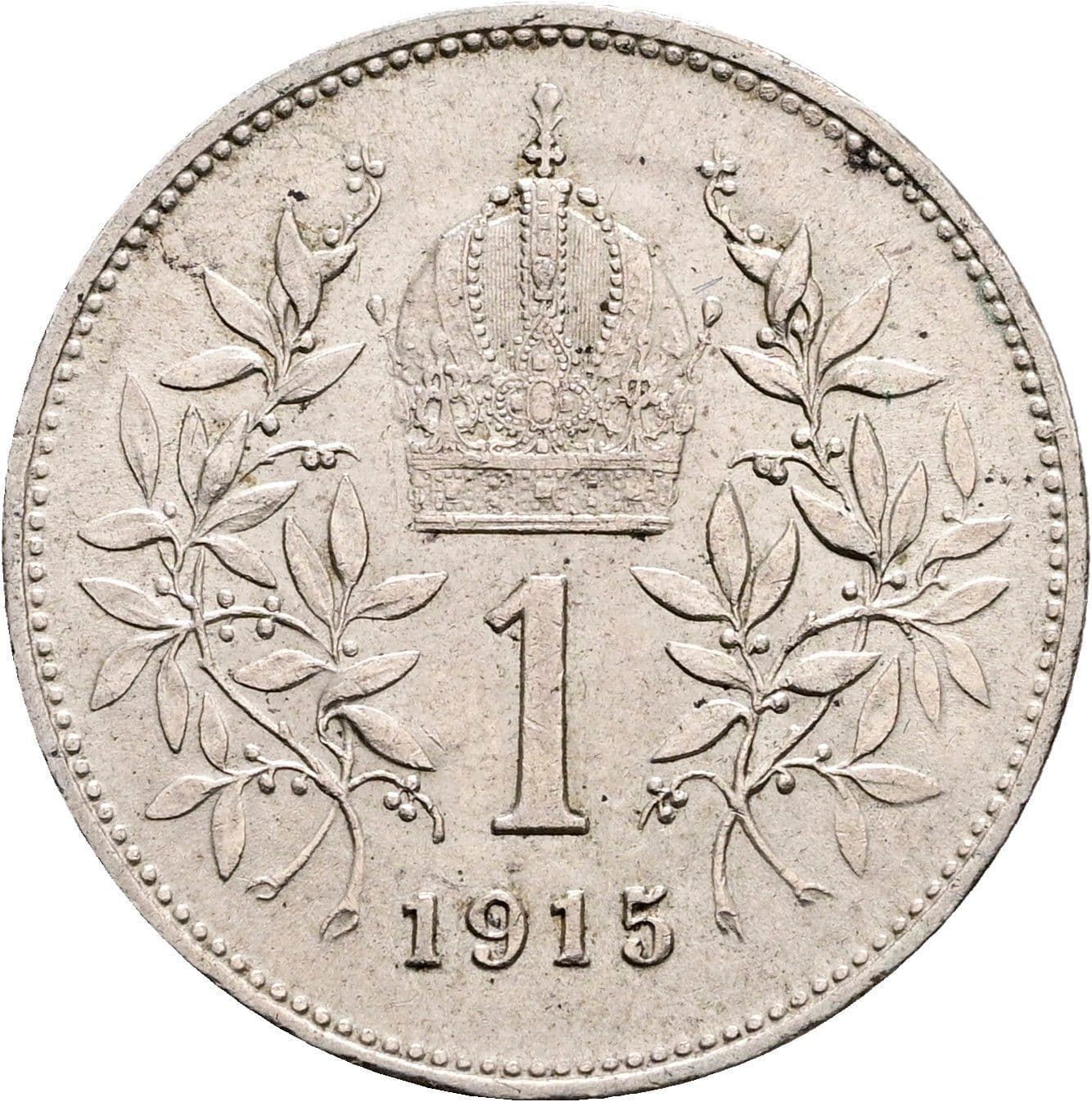 1 Krone Franz Joseph I. 1848-1916 1915 – Rückseite
