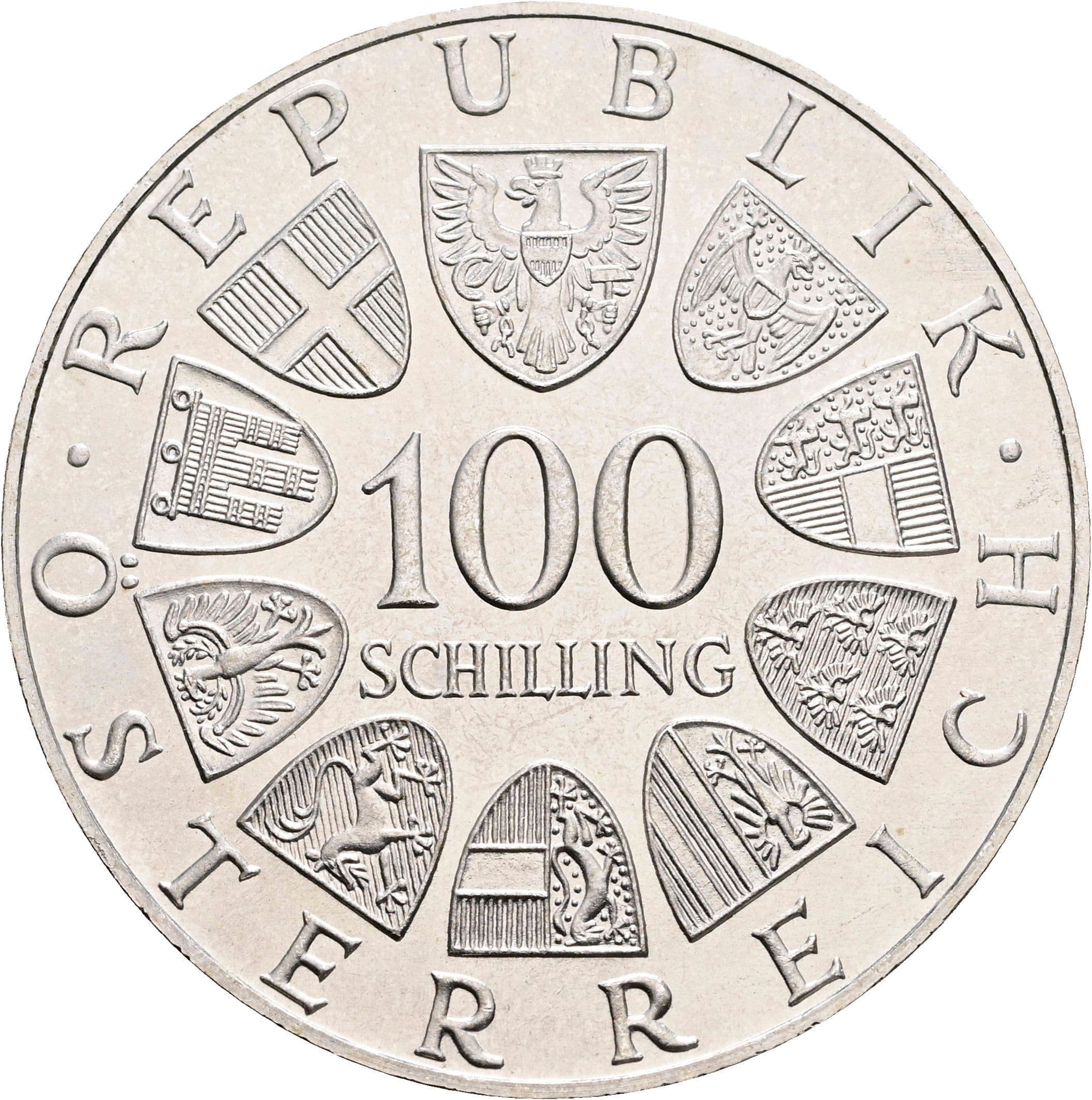 100 Schilling 1974 – Vorderseite