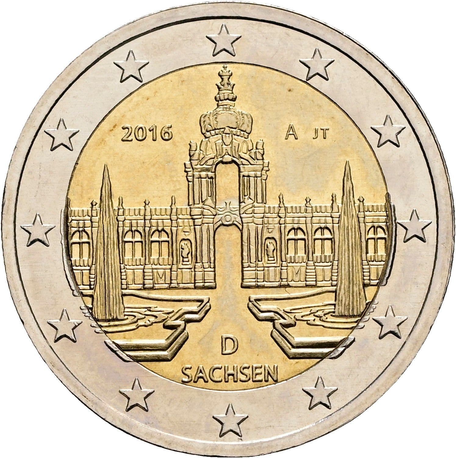 2 Euro 2016 D – Rückseite