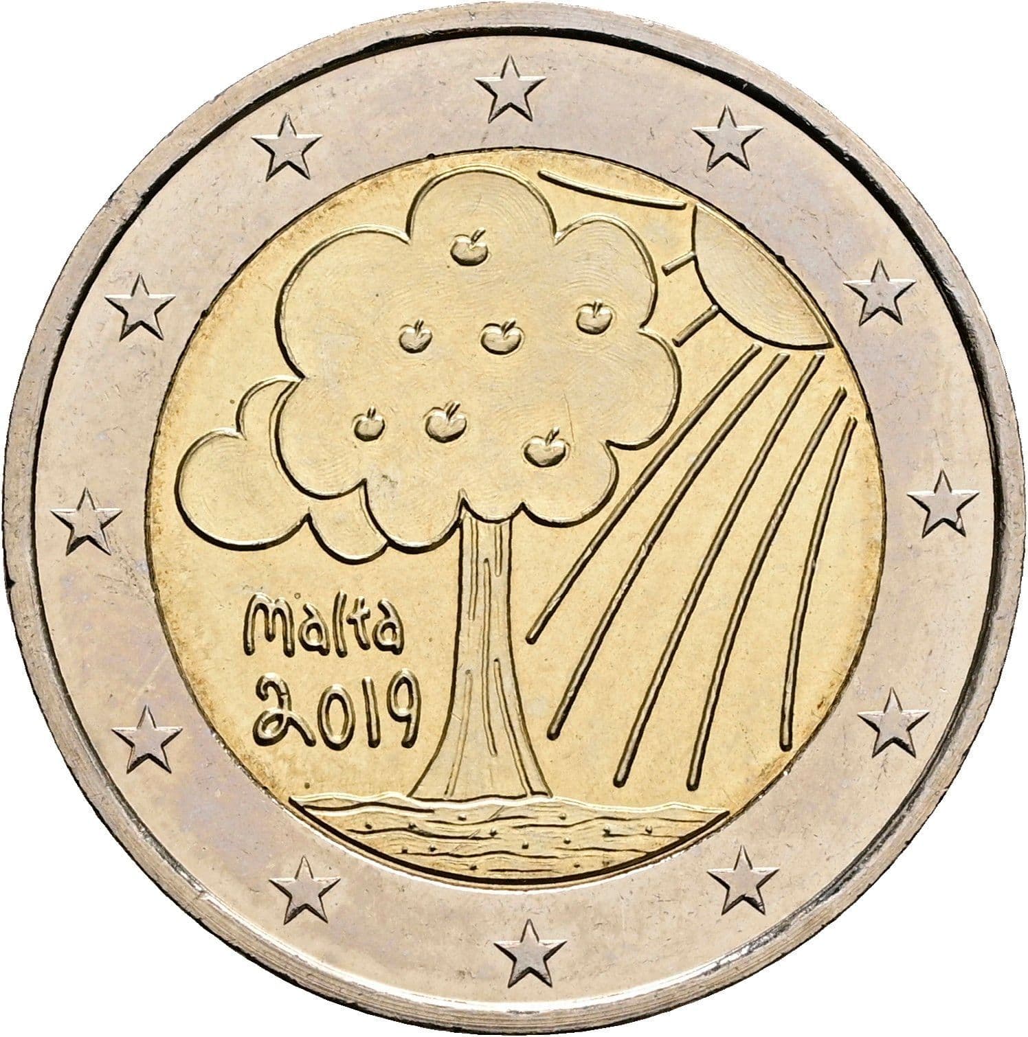 2 Euro 2019 – Rückseite