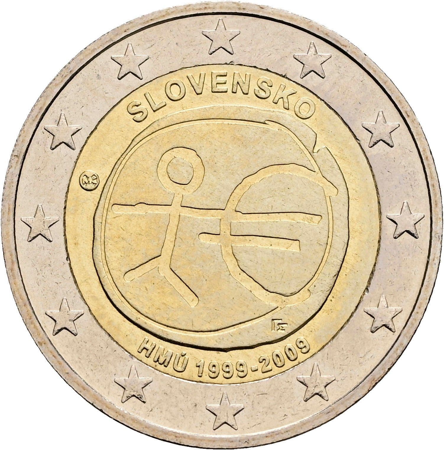 2 Euro 2009 – Rückseite