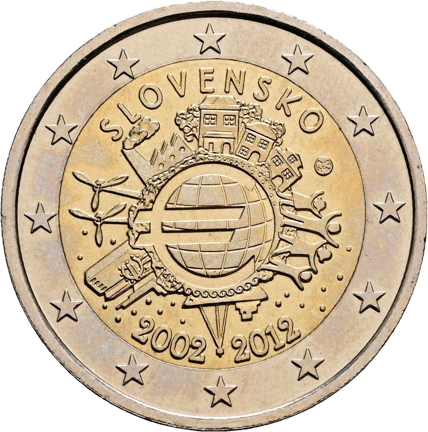 2 Euro 2012 – Rückseite