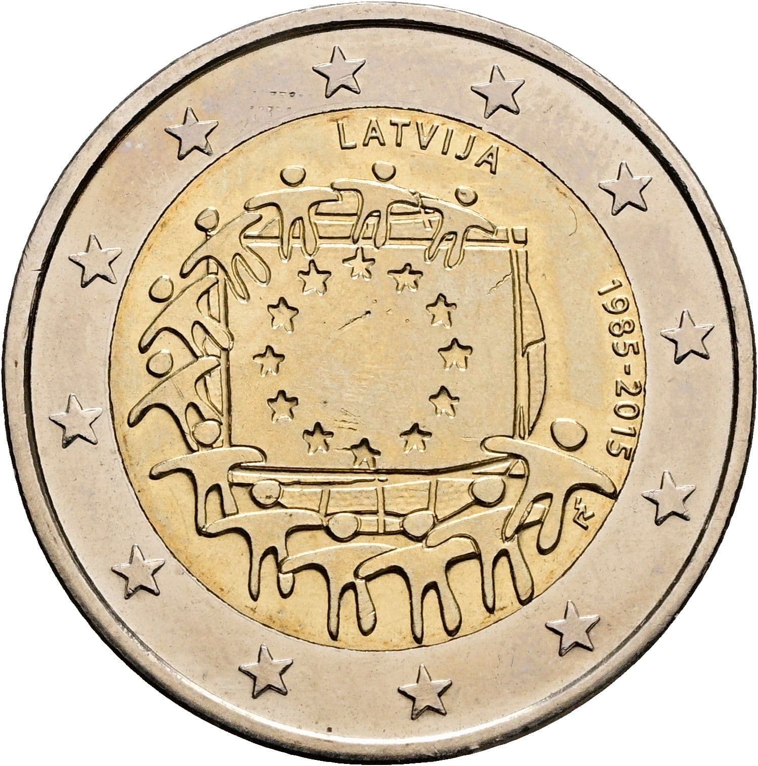 2 Euro 2015 – Rückseite