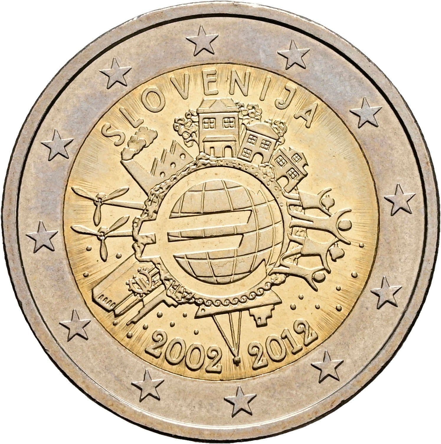 2 Euro 2012 – Rückseite
