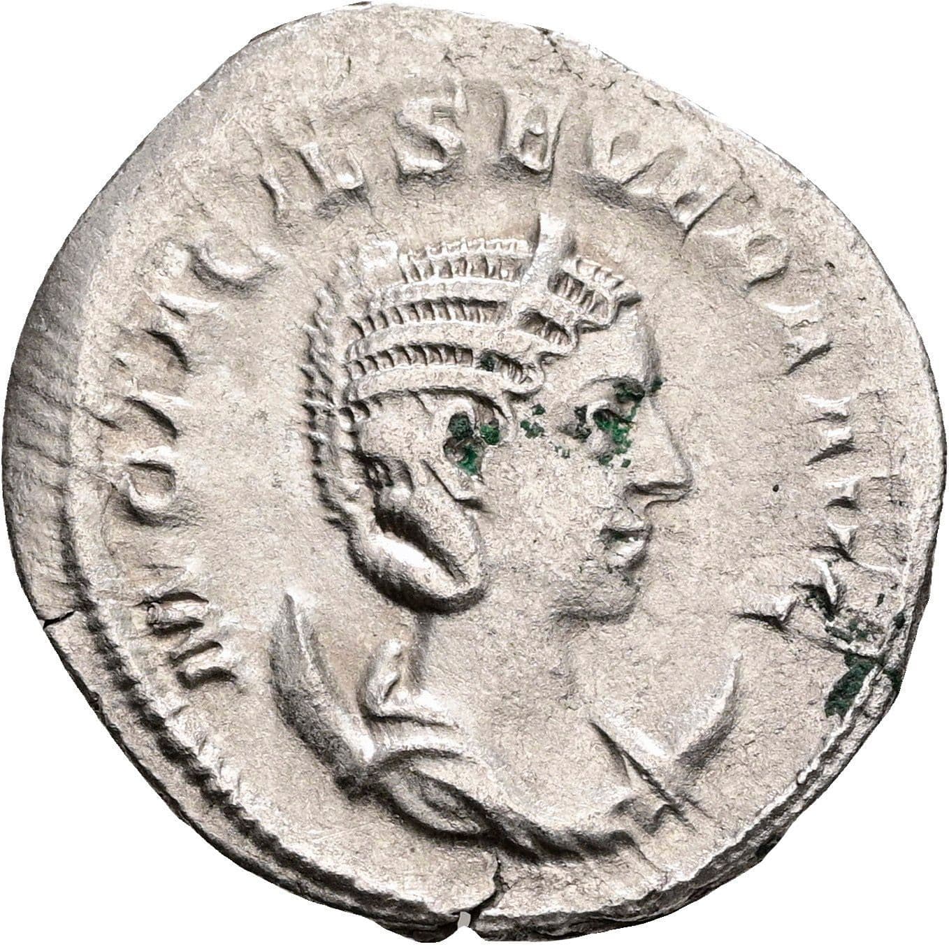Antoninian Otacilia Severa +249 AC, Gattin des Philippus I. Arabs Rom – Vorderseite