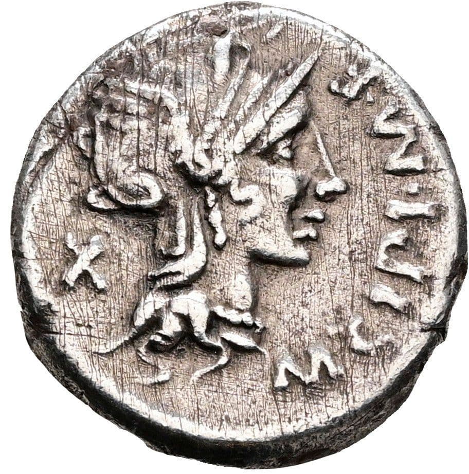 Denar M. Cipius 115-114 BC Rom – Vorderseite