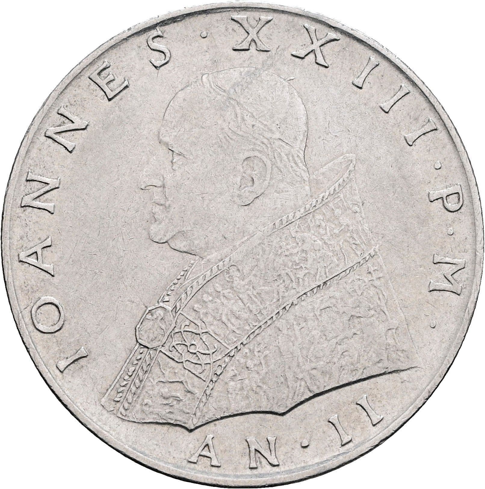 100 Lire Papst Johannes XXIII. 1958-1963 1960 – Vorderseite