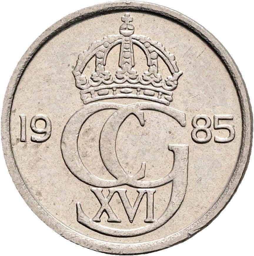 10 Öre Carl XVI. Gustaf seit 1973 1985 – Rückseite