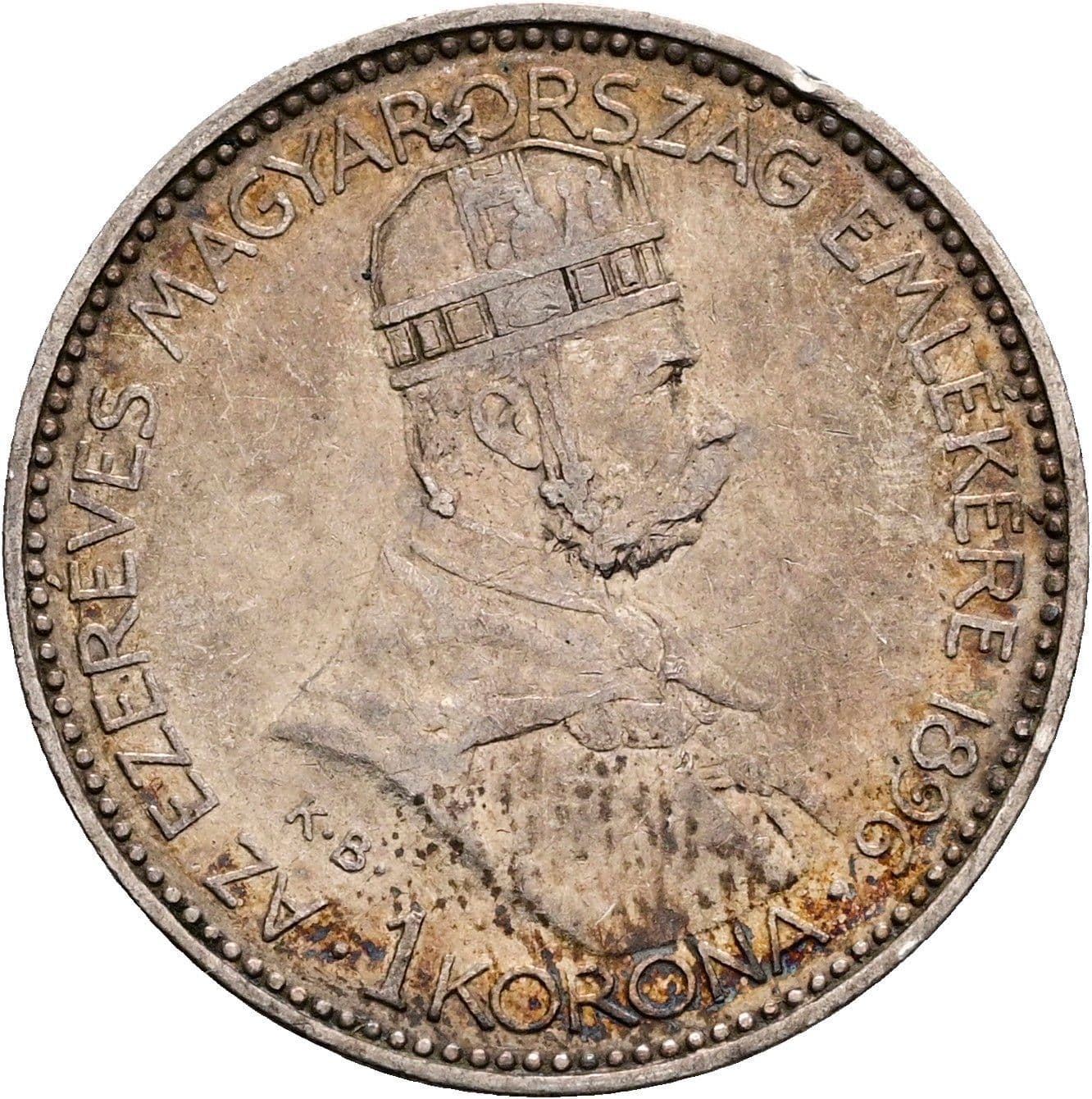 1 Korona Franz Joseph I. 1848-1916 1896 KB – Vorderseite