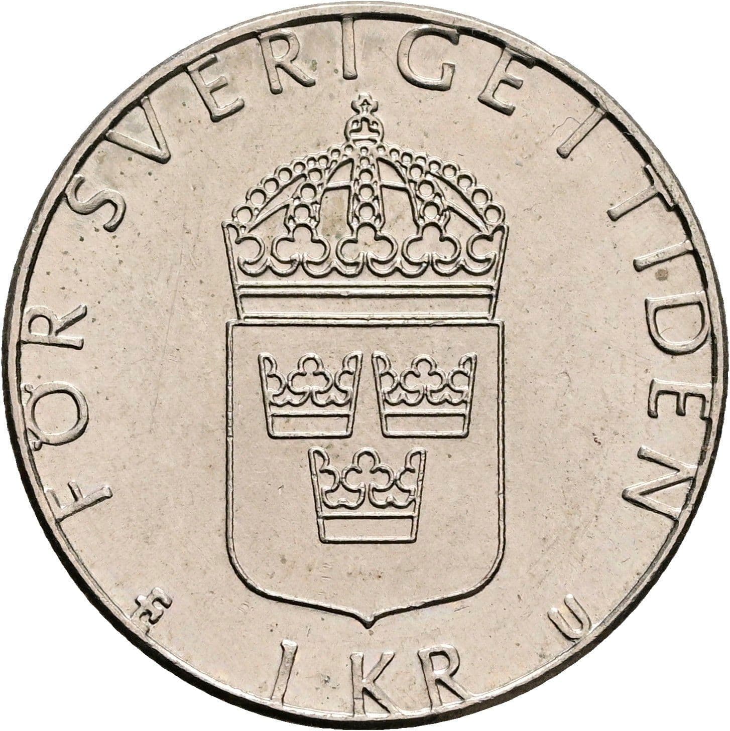 1 Krona Carl XVI. Gustaf seit 1973 1976 – Rückseite