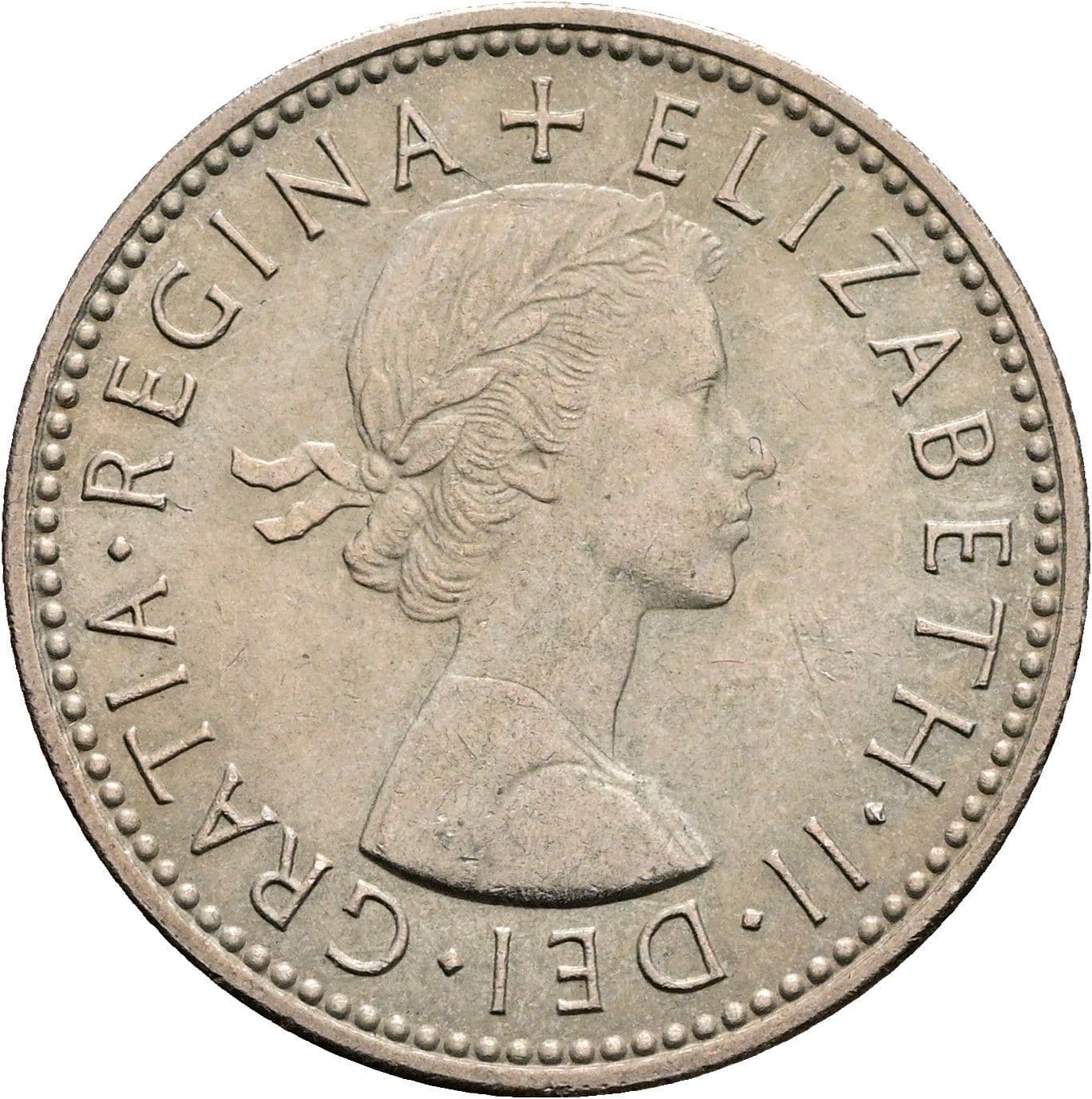 1 Shilling Elisabeth II. 1952-2022 1966 – Vorderseite