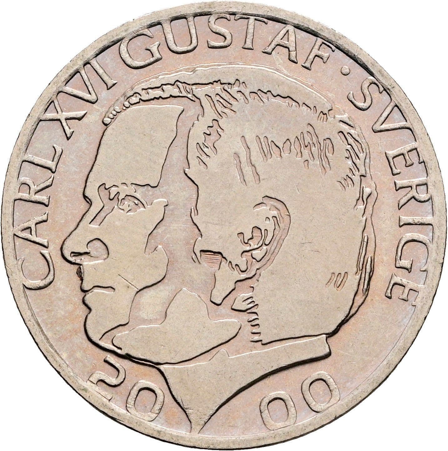 1 Krona Carl XVI. Gustaf seit 1973 2000 – Vorderseite
