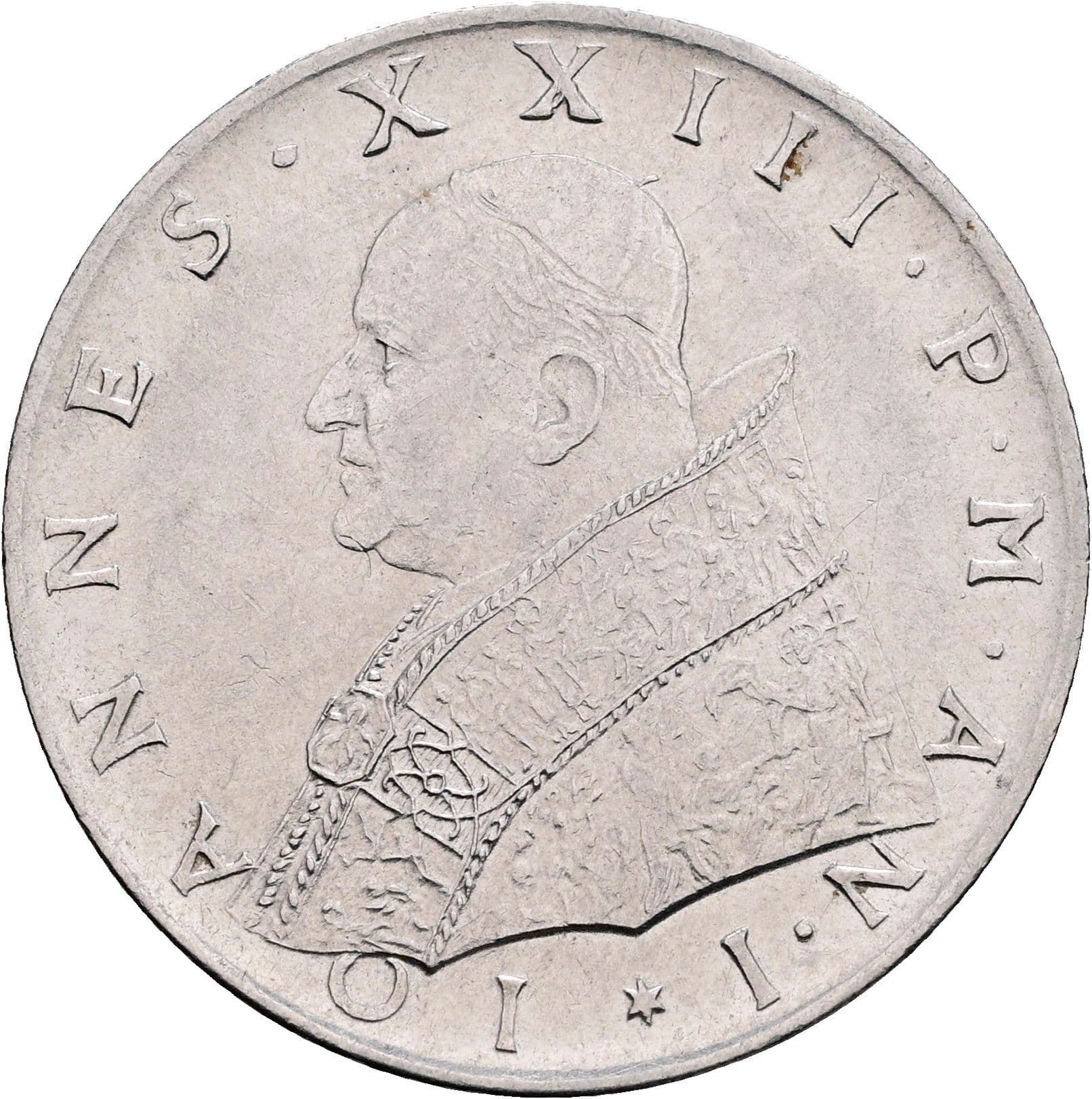 100 Lire Papst Johannes XXIII. 1958-1963 1959 – Vorderseite