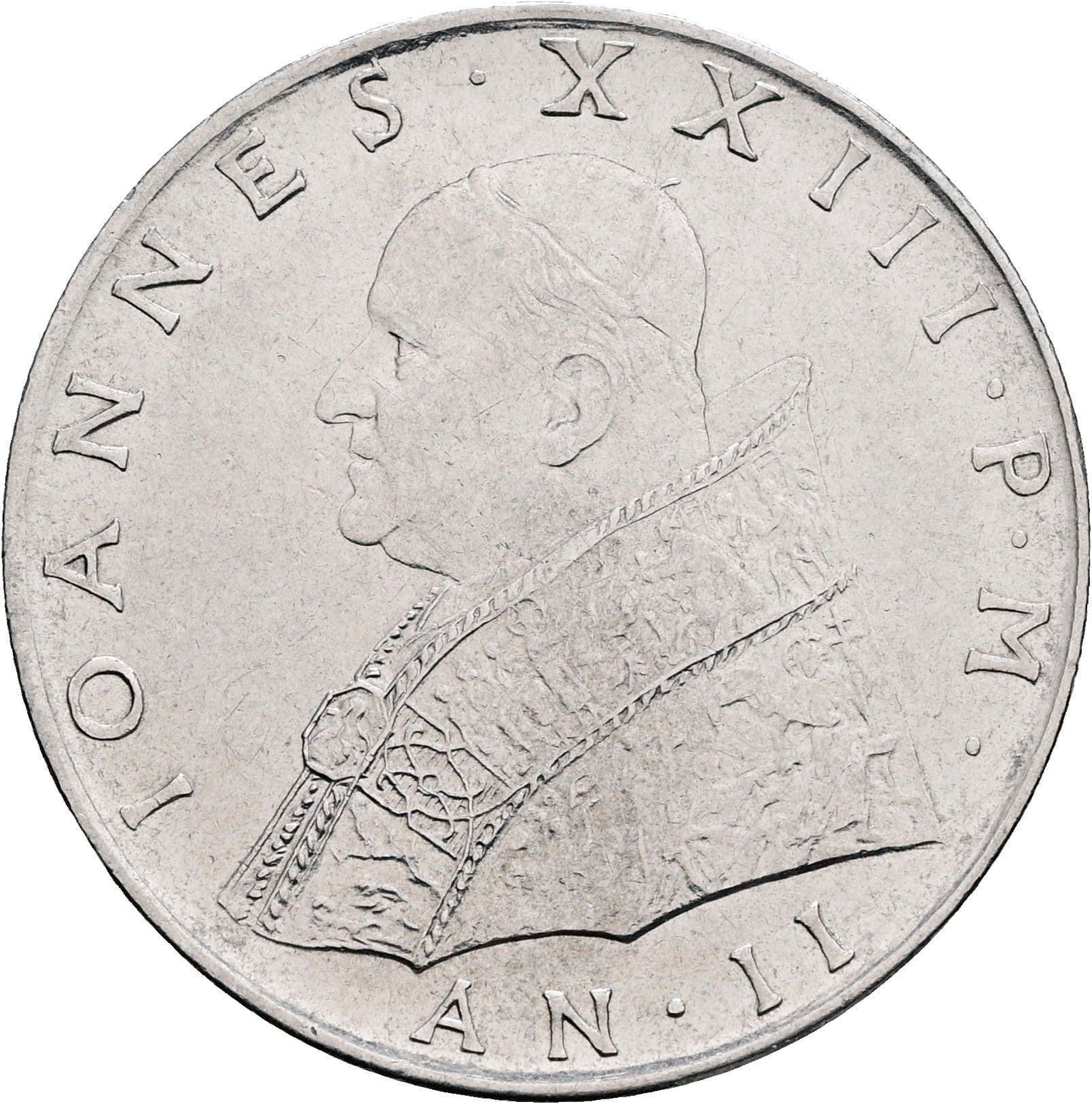 100 Lire Papst Johannes XXIII. 1958-1963 1960 – Vorderseite