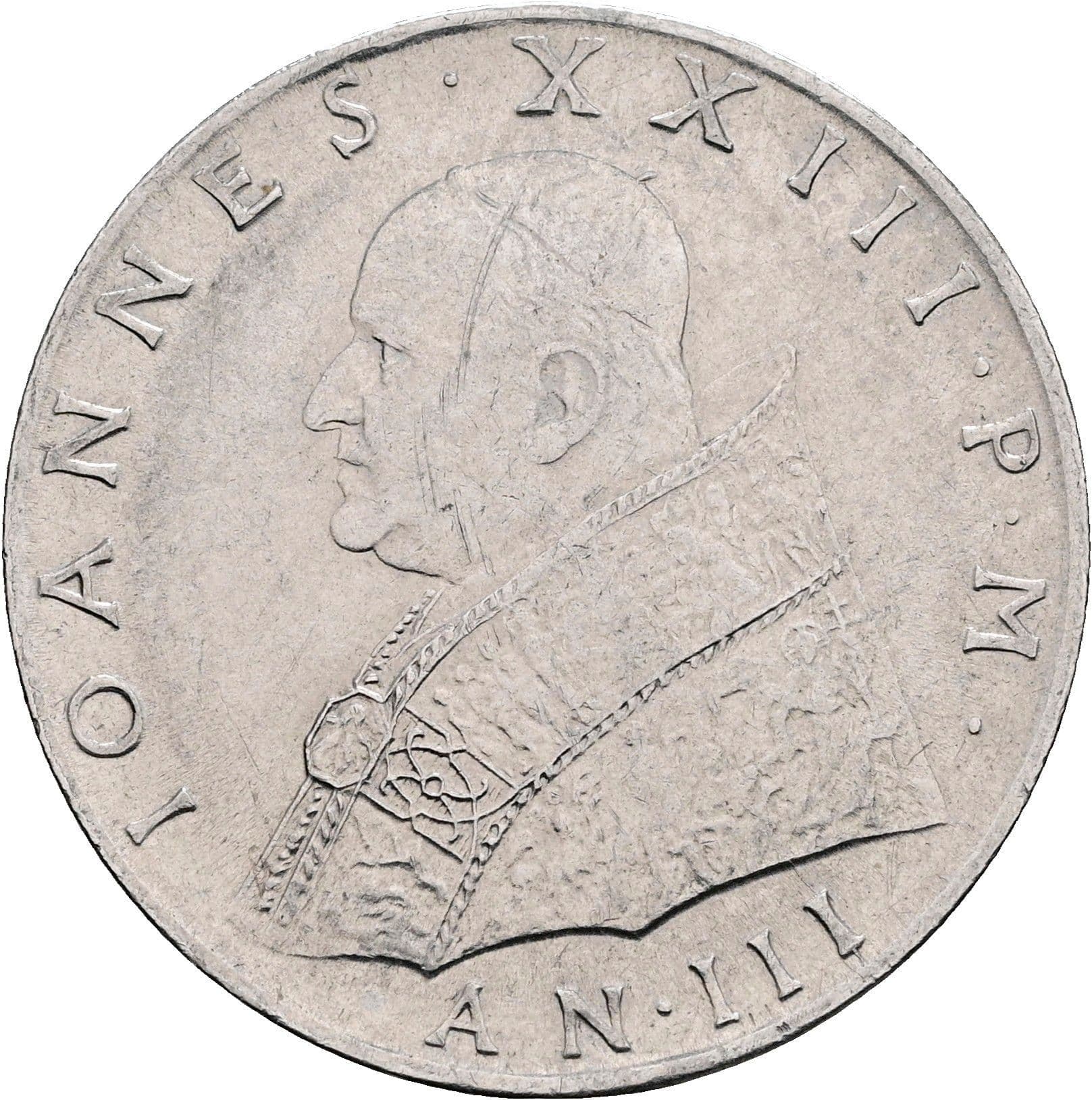 100 Lire Papst Johannes XXIII. 1958-1963 1961 – Vorderseite