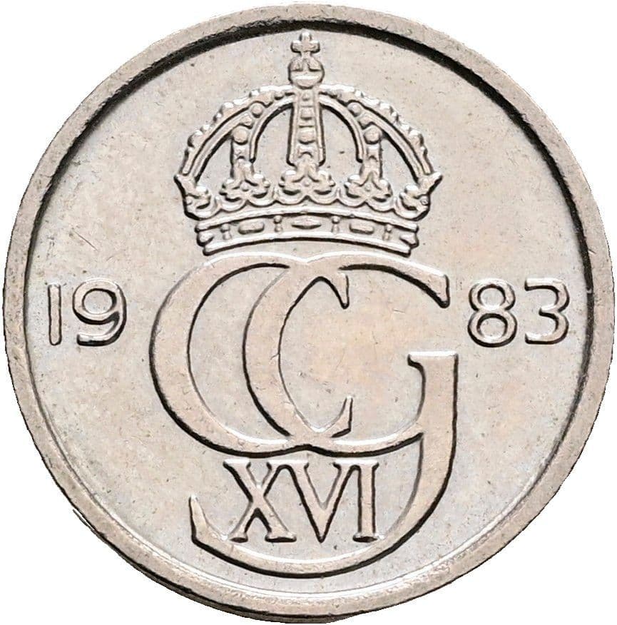 10 Öre Carl XVI. Gustaf seit 1973 1983 – Rückseite